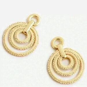 J Crew Layered Rafia Hoops (coming soon)